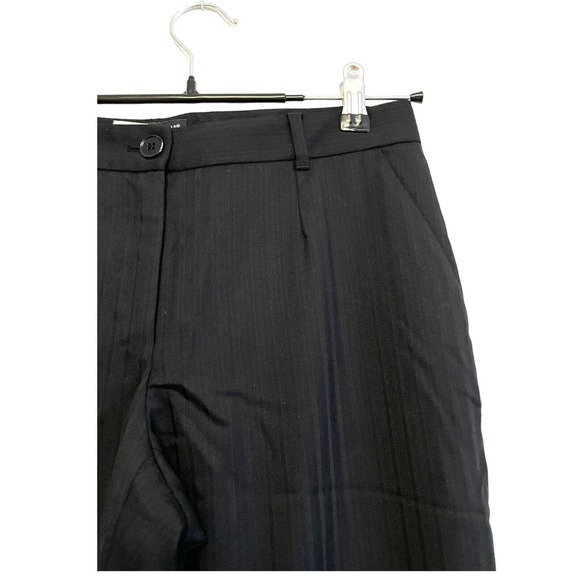 Dolce & Gabbana Women Size EU 38 Black Dress Trouser Pants Striped Wool Straight - Picture 3 of 6